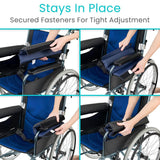 NEW ARRIVAL Wheelchair Armrest Pads (2 Pieces) - Easy Clean Arm Covers for Desk Chair, Office - Non-Slip, Reversible Cushion
