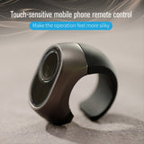 Delighted- Remote Control Ring Wireless Bluetooth-Compatible Mobile Remote Control Ring Support Smartphone/PC/BT Keypad Golden