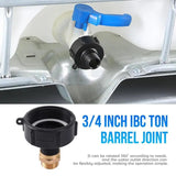 IBC Tote Adapter 3/4inch Faucet Replacement Parts With Brass Connector For 2 NPS Garden Water Hose Parts For Irrigation And