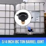 IBC Tote Adapter 3/4inch Faucet Replacement Parts With Brass Connector For 2 NPS Garden Water Hose Parts For Irrigation And