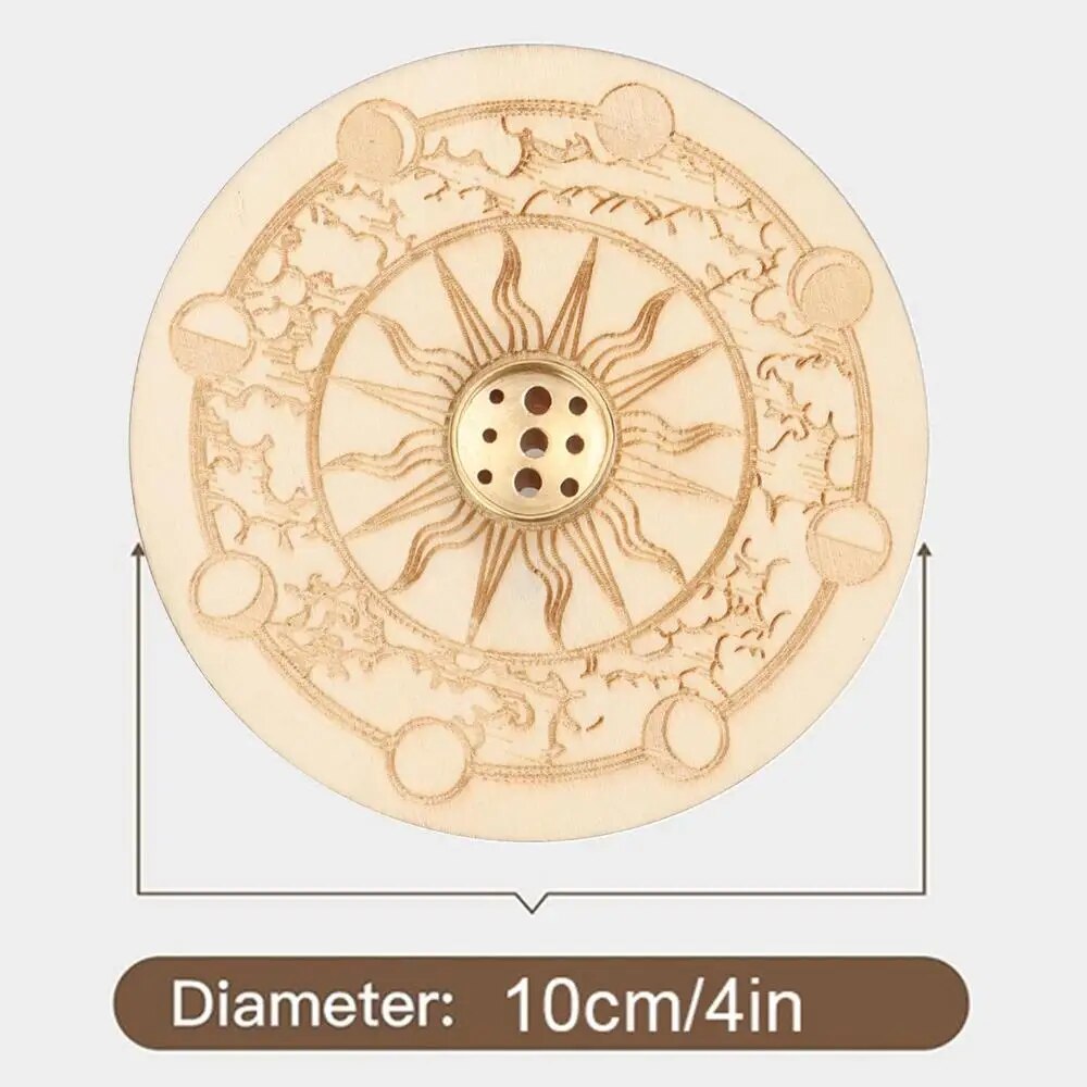 Incense Burner Holder Classical Incense Holder With 9 Holes For Decoration Aromatherapy Products For Reading Room Bedroom Tea
