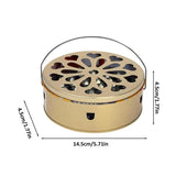 Incense Coil Bowl Fireproof Incense Box With Cover Portable Burner Thickened Reusable Household Accessories Incense Burner For