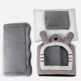 Indoor Warm Dog House Soft Pet Bed Tent House Dog Kennel Cat Bed with Removable Cushion Suitable for Small Medium Large Pets