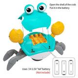 Interactive Crab Toy for Babies Creative Crawling Crab Escape Electronic Toys Animal Pet Runaway with Musical Child Gift