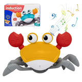 Interactive Crab Toy for Babies Creative Crawling Crab Escape Electronic Toys Animal Pet Runaway with Musical Child Gift