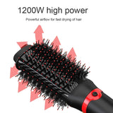Interchangeable 2-in-1 Hair Dryer Brush 43mm & 60mm Hot Air Blow Dryer Brush in One Hair Styler for Smooth, Frizz-Free Results