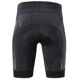 JIKEGO Men Bicycle Clothing Cycling Shorts Gel Pad MTB Mountain Bike Clothes Male Biker Tights Breathable Summer Black