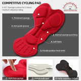 JIKEGO Men Bicycle Clothing Cycling Shorts Gel Pad MTB Mountain Bike Clothes Male Biker Tights Breathable Summer Black