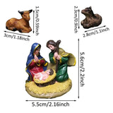 Jesus Nativity Scene Jesus Born Figurine Sculpture Resin Christmas Figures Christmas Table Centerpiece For Cafe Living Room Stud
