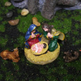 Jesus Nativity Scene Jesus Born Figurine Sculpture Resin Christmas Figures Christmas Table Centerpiece For Cafe Living Room Stud