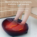 Jinkairui Electric Foot Massage Machine Shiatsu Deep Knead Air Compression For Health Care Infrared Heating Therapy Anti-stress