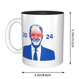 Joe Biden 2024 Coffee Mug 350ml Ceramic Biden Mug For Vote President Election Funny Coffee Cups For Kitchen Decor Durable Travel