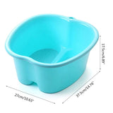 K1KB Plastic Large Foot Bath Spa Tub Basin Bucket for Soaking Feet Detox Pedicure Massage Portable
