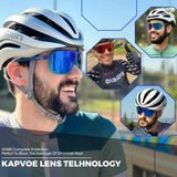 KAPVOE Polarized Fishing Glasses Outdoor Sports Cycling Sunglasses For Men Women Sunglasses Mountain Bike Riding Fishing Goggles