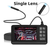 KERUI Dual Lens Industrial Endoscope Inspection Camera with Screen IP67 Waterproof Snake 1080P Handheld Digital Video Borescope