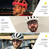 Kapvoe Cycling Glasses Photochromic Sunglasses Mountain Bike Road Eyewear Men Women Sunglasses Sports Eyewears Riding Glasses