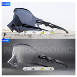 Kapvoe Cycling Glasses Photochromic Sunglasses Mountain Bike Road Eyewear Men Women Sunglasses Sports Eyewears Riding Glasses