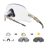 Kapvoe Cycling Glasses Photochromic Sunglasses Mountain Bike Road Eyewear Men Women Sunglasses Sports Eyewears Riding Glasses