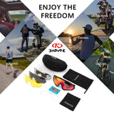 Kapvoe Sport Eyewear Mountain Bike Sport Cycling Glasses Outdoor Cycling Goggles Men Cycling Sunglasses MTB Sunglasses