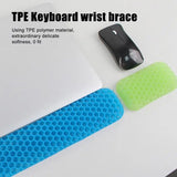 Keyboard Wrist Rest Cooling Keyboard Pad Keyboard Wrist Pad Mouse Pads For Desk With Non-Slip Base Honeycomb Wrist Rest Mouse