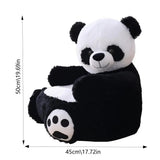 Kids Panda Sofa Plush Stuffed Armchair Kids Sofa Sitting Children Reading Sofa Chair Soft Animal Support Seat For Toddler Kids