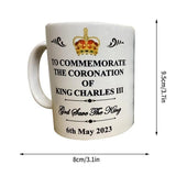 Kings Coronation Mug Coffee Cup Memorabilia Souvenir Comfortable Handle Dishwasher Safe Anti Fade Tea Mug For Coffee Beer Tea