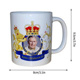 Kings Coronation Mug Coffee Cup Memorabilia Souvenir Comfortable Handle Dishwasher Safe Anti Fade Tea Mug For Coffee Beer Tea