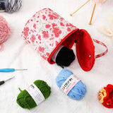 Knitting Tote Bag Yarn Storage Organizer Portable Knitting Bag Yarn Bag For Crochet Needle Sewing Tool Storage Bag For Skeins