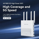 LB-LINK BL-AX1800 WIFI6 Gigabit Dual Band Wireless Router Whole House WIFI Wall Through Broadband Wireless Game Routing