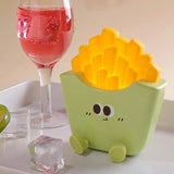 LED French Fries Night Table Lamp Bedroom Bedside Study Living Room Decoration Touch Portable Atmosphere Night Light