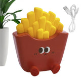 LED French Fries Night Table Lamp Bedroom Bedside Study Living Room Decoration Touch Portable Atmosphere Night Light