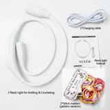 Led Hug Light Neck Led Lamp Rechargeable Knitting Crochet Craft Light Reading Lamp For Bedroom Camping Reading