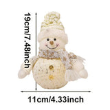 Light Up Christmas Doll Stuffed Christmas Doll With Glowing Lights Household Desktop Ornaments For Study Room Children's Room