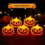 Light Up Pumpkin Decoration Scary Jack-O-Lantern For Halloween Seasonal Dcoration Pumpkin Figurine For Courtyard Porch Display