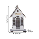 Lighted Wooden Christmas House Light Up Wooden House Pendant Seasonal Decors For Home Hotel Classroom Garden Shopping Malls