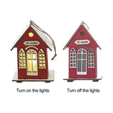 Lighted Wooden Christmas House Light Up Wooden House Pendant Seasonal Decors For Home Hotel Classroom Garden Shopping Malls