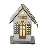 Lighted Wooden Christmas House Light Up Wooden House Pendant Seasonal Decors For Home Hotel Classroom Garden Shopping Malls