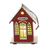Lighted Wooden Christmas House Light Up Wooden House Pendant Seasonal Decors For Home Hotel Classroom Garden Shopping Malls