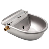 Livestock Cattle Horse Drinker Bowl With Copper Valve Automatic Waterer Float Outlet Dog Sheep Pig Farm Animal Stainless Steel