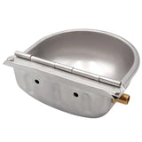 Livestock Cattle Horse Drinker Bowl With Copper Valve Automatic Waterer Float Outlet Dog Sheep Pig Farm Animal Stainless Steel