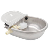Livestock Cattle Horse Waterer Automatic Drinker Bowls Stainless Steel Drinking Bowl Float Outlet Cattle Dog  Sheep Pig Feeder