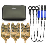 Lixada Fishing Bite Alarms Chain Alert Swinger Set Digital Fishing Alarm LED Alarm Indicator Alert Fishing Swinger Tackle Tools