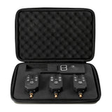 Lixada Wireless Fishing Bite Alarms Set Digital Fishing Alarm Kit LED Alarm Indicator Alert Bell Receiver Fishing Tackle bag