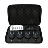 Lixada Wireless Fishing Bite Alarms Set Digital Fishing Alarm Kit LED Alarm Indicator Alert Bell Receiver Fishing Tackle bag