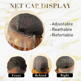 Long Grey Blonde Wig for Women Ombre Blonde Wavy Wig with Bangs Natural Daily Party High Temperature Fake Hair 13x4 Lace Front