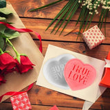 Love Heart Candle Mold Silicone Molds For Resin Casting Valentine's Day Candle Mould Epoxy Resin Casting Mould For Making