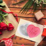 Love Heart Candle Mold Silicone Molds For Resin Casting Valentine's Day Candle Mould Epoxy Resin Casting Mould For Making
