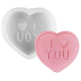 Love Heart Candle Mold Silicone Molds For Resin Casting Valentine's Day Candle Mould Epoxy Resin Casting Mould For Making
