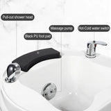Luxury Pedicure spa Tubs Magnetic Jet Massage Foot Bath Basin for Soaking Feet Acrylic feeting Soak Tub Bathtub Bowl