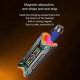 M48 Bluetooth Space Capsule True Wireless Digital Display Gaming Mech Delay Binaural Magnetic Absorber